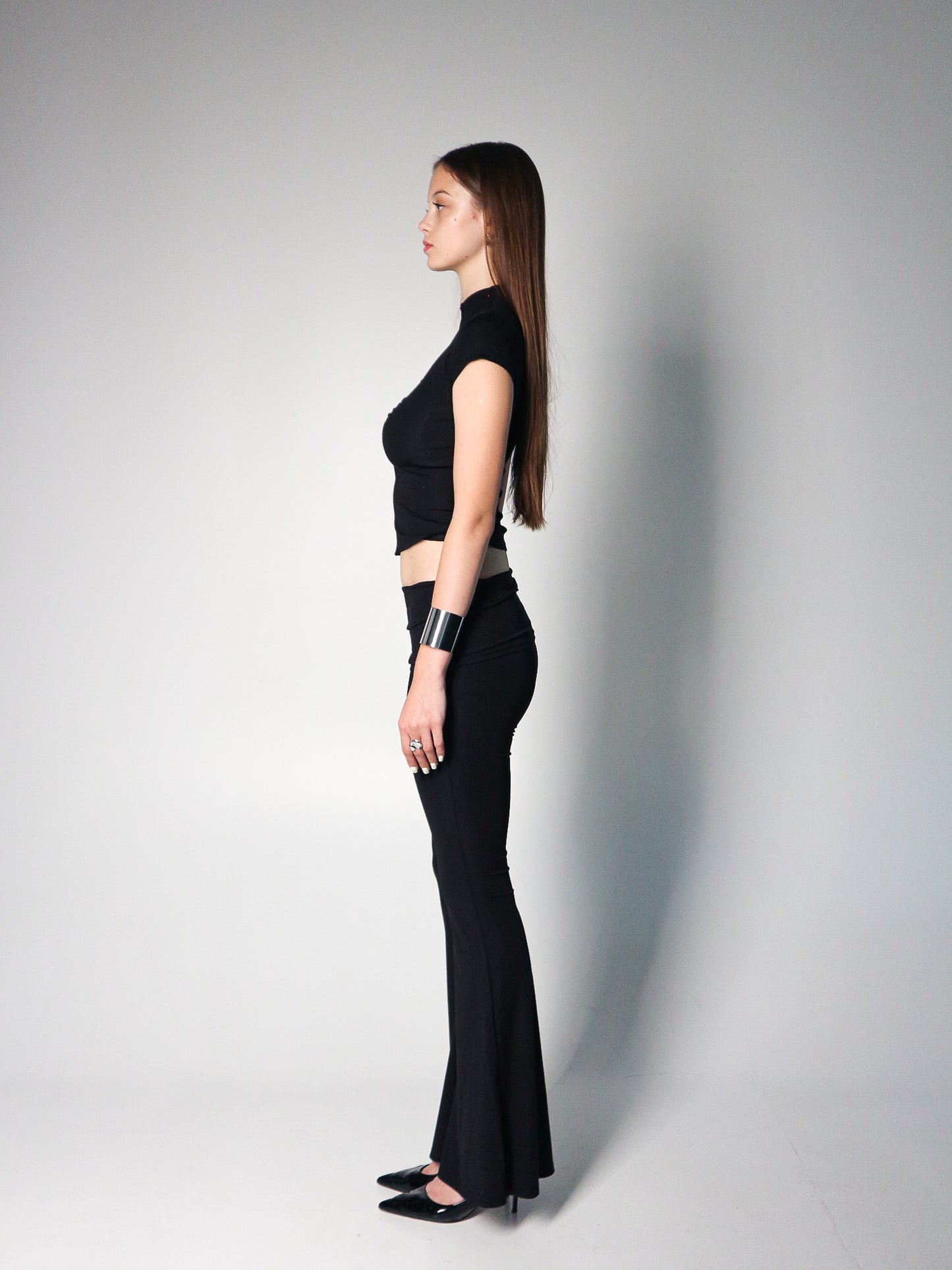 TOKYO SET' | black top & flared pants
